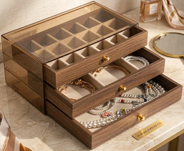 3 Layers Luxury Jewellery Box | Tangled Chains. Lost Earrings. Never Again | Womens Gift