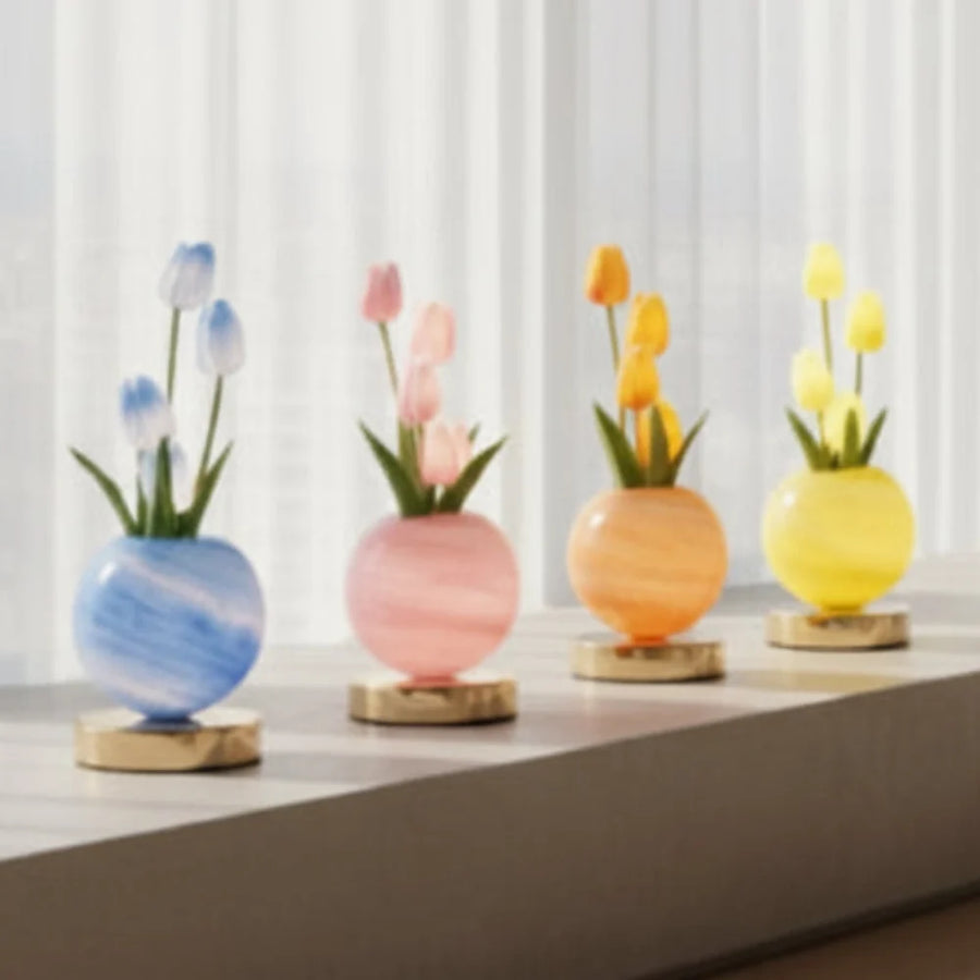 TulipGlow™ Planet Lamp 🌷✨ — Dreamy Light, Cozy Vibes